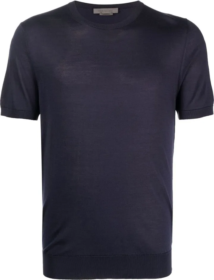 short-sleeve silk T-shirt