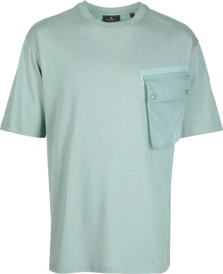 flap pocket logo T-shirt