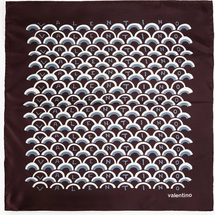 Printed silk-twill scarf