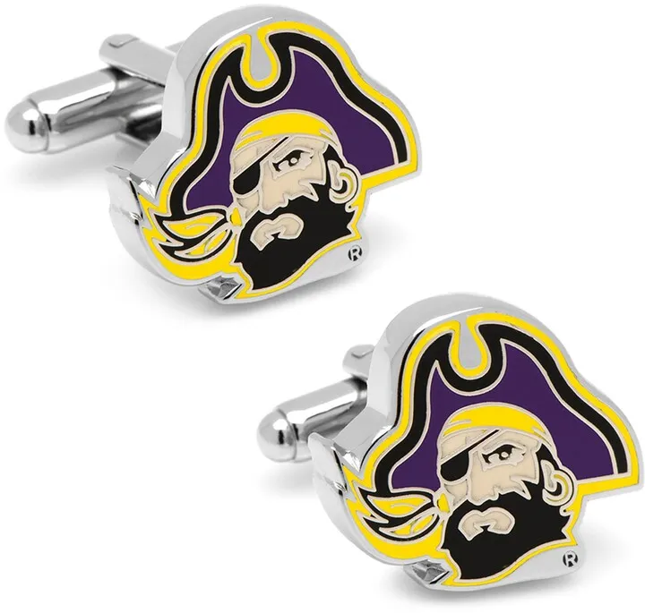 NCAA Collegiate East Carolina University Pirates Cuff Links