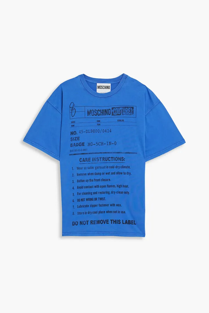 Printed cotton-jersey T-shirt
