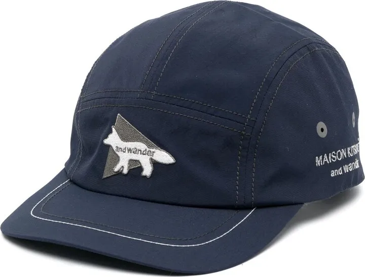 X Maison Kitsuné Embroidered Logo Baseball Cap