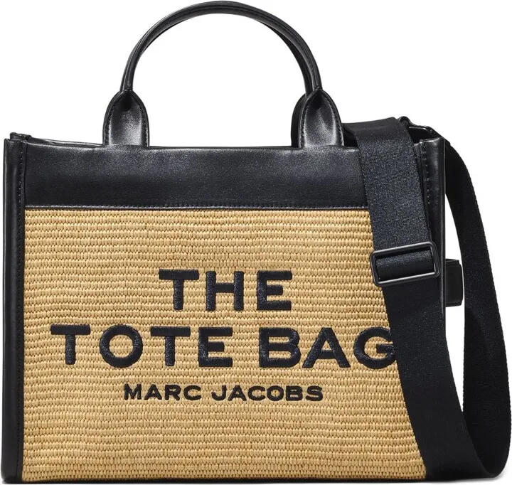 Large Woven-Raffia Tote Bag