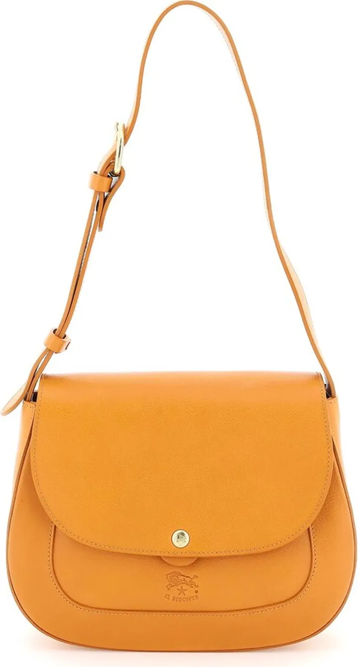 Grained Leather Shoulder Bag