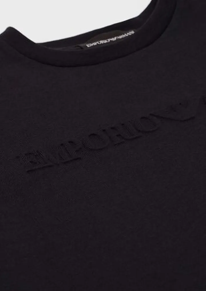 Heavyweight jersey T-shirt with Emporio Armani logo
