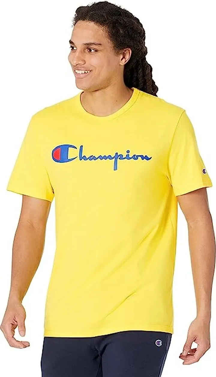 Champion Lightweight Short Sleeve Tee (Firefly) Men's Clothing