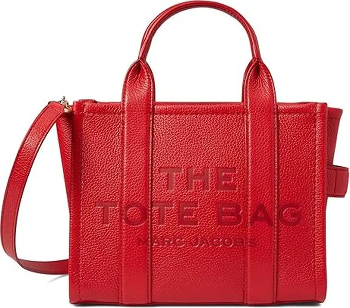 Marc Jacobs The Leather Mini Tote Bag (True Red) Handbags