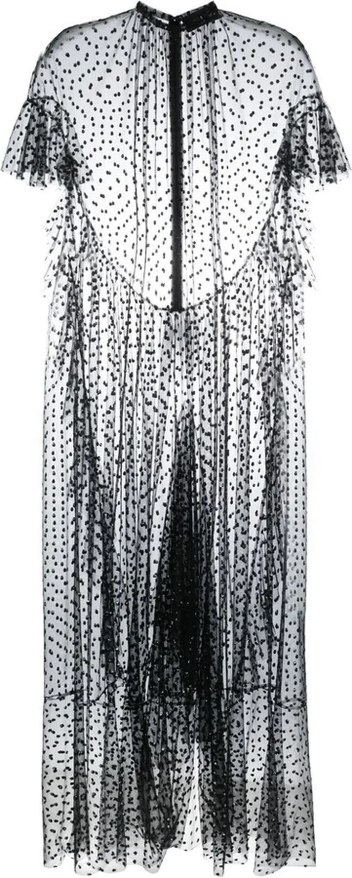 Polka Dot Sheer Maxi Dress