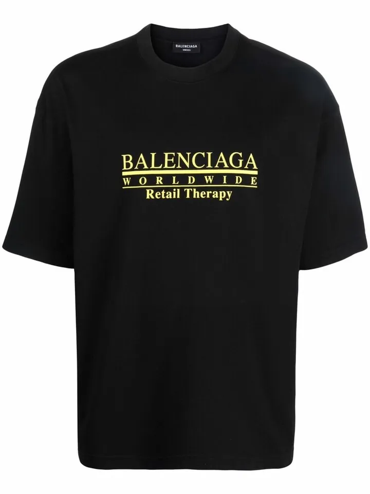 Retail Therapy logo-print T-shirt