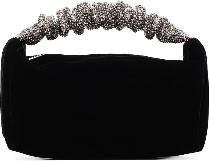 Scrunchie rhinestone-embellished mini bag