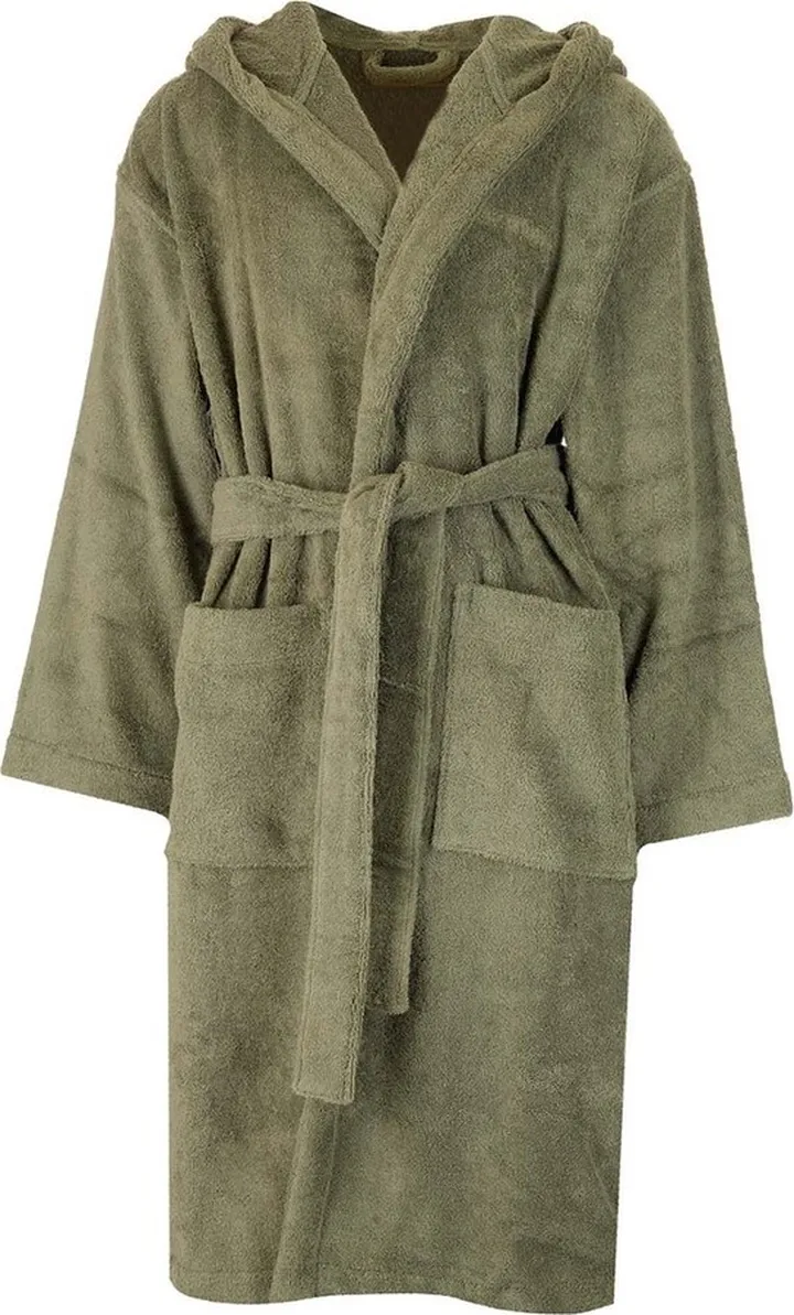 Off-White Belted Long-Sleeved Bathrobe