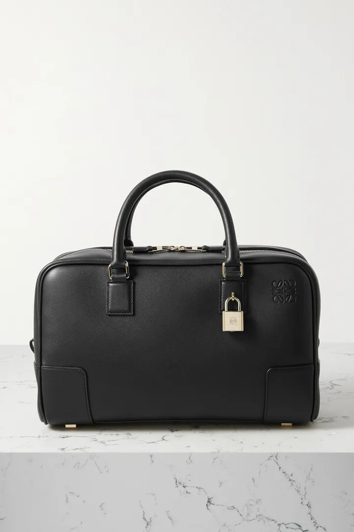 Loewe - Amazona 28 Medium Leather Tote - Black