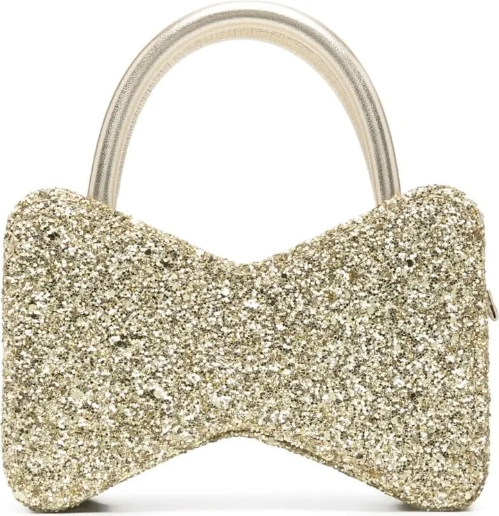 Bow glitter mini bag