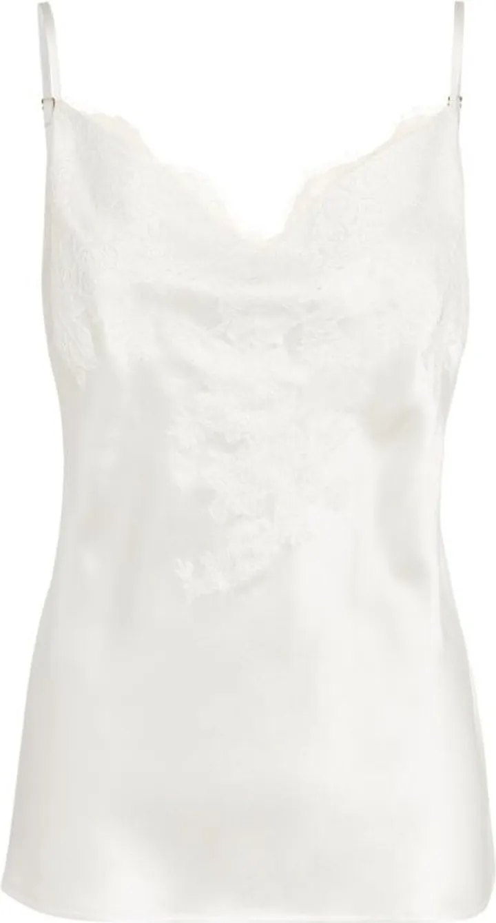 Marjolaine Silk Lace-Trim Baccarat Camisole