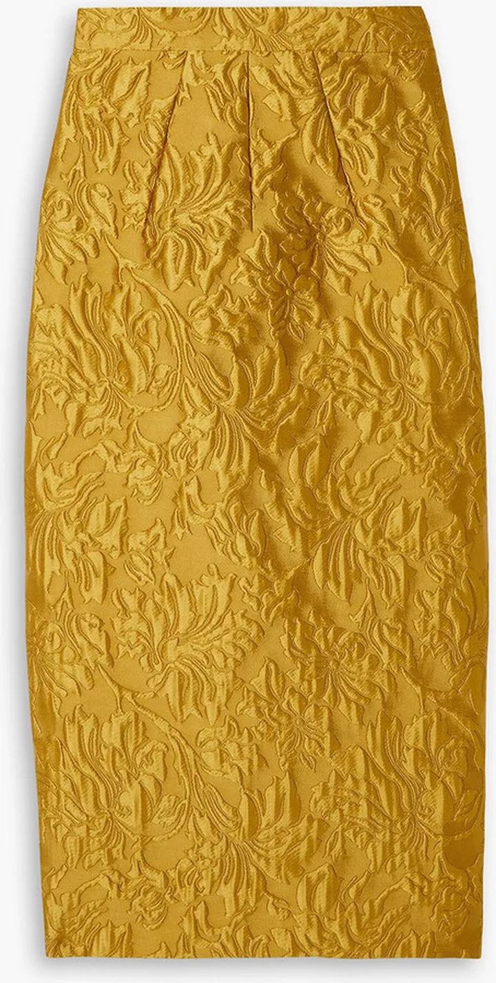 Lorelei cloqué midi pencil skirt
