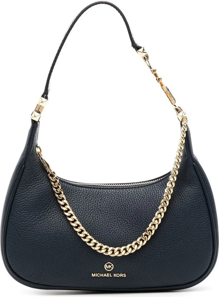Leather Chain-Link Shoulder-Bag