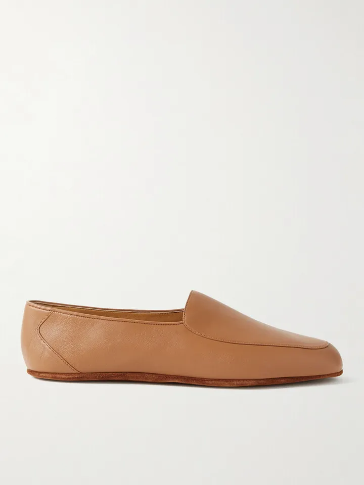 Hampton Leather Travel Slippers