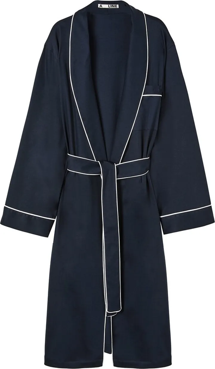 A LINE - Shawl-Lapel Belted Soft-Jersey Robe