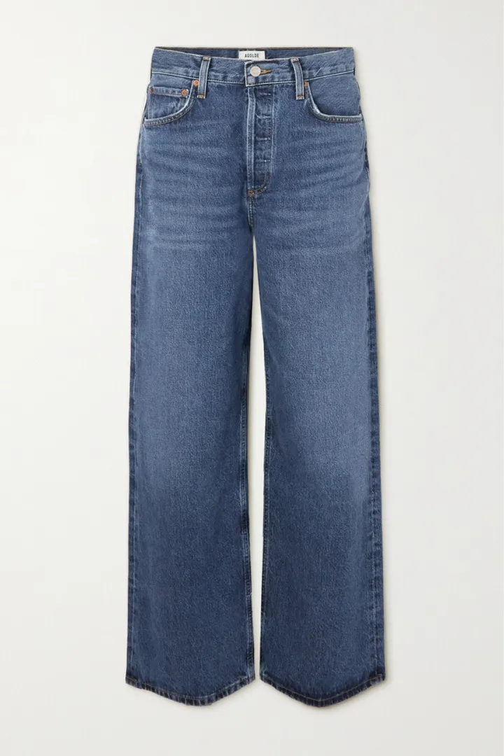 AGOLDE - + Net Sustain Baggy Low Slung Wide-leg Organic Jeans - Blue