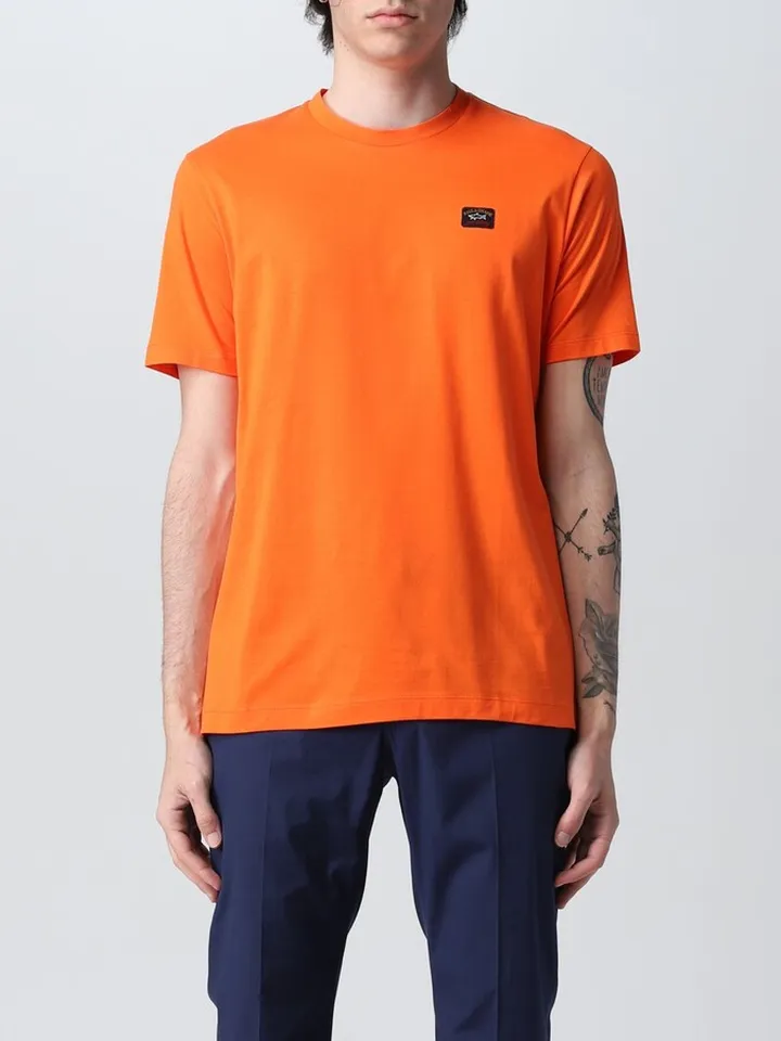Paul & Shark cotton T-shirt with logo patch