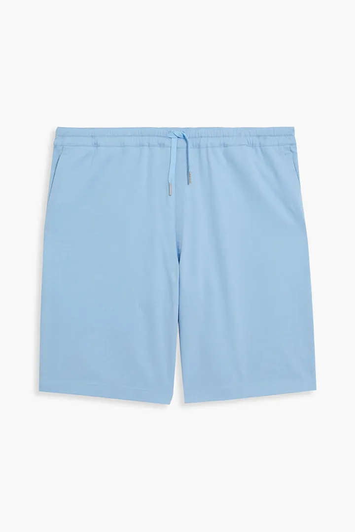 Cotton-blend twill shorts