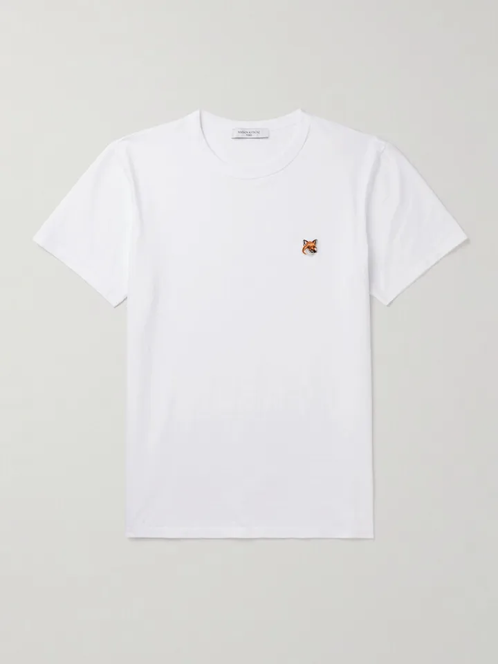 Logo-Appliquéd Cotton-Jersey T-Shirt