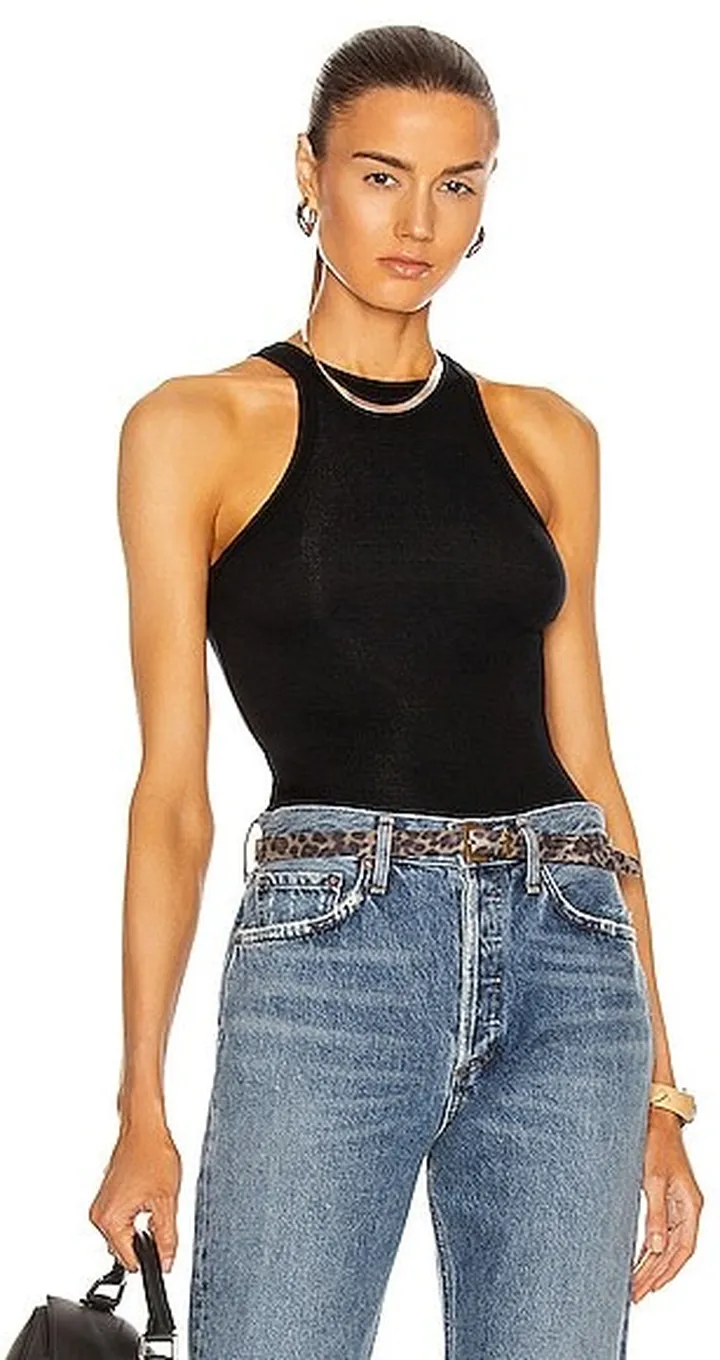 AGOLDE Rianne Bodysuit in Black