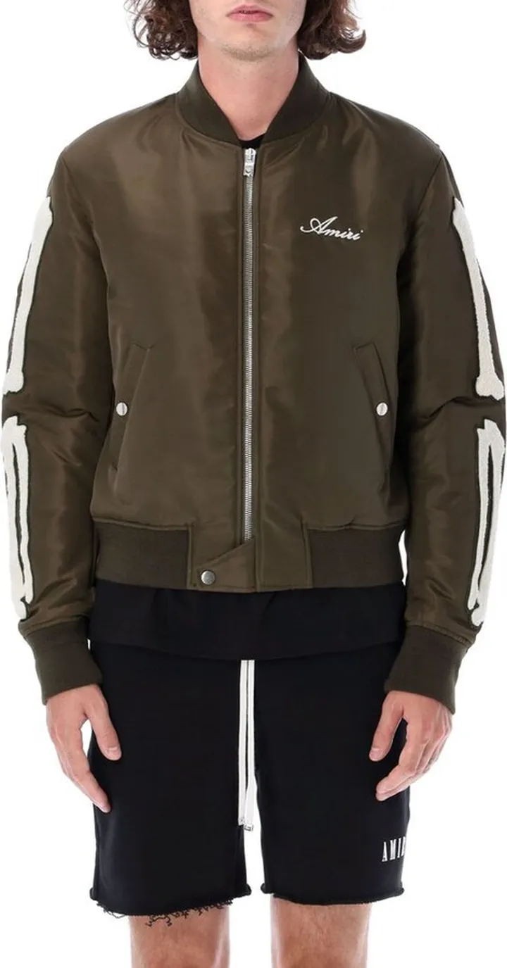 Amiri Skull Detailed Bomber Jacket