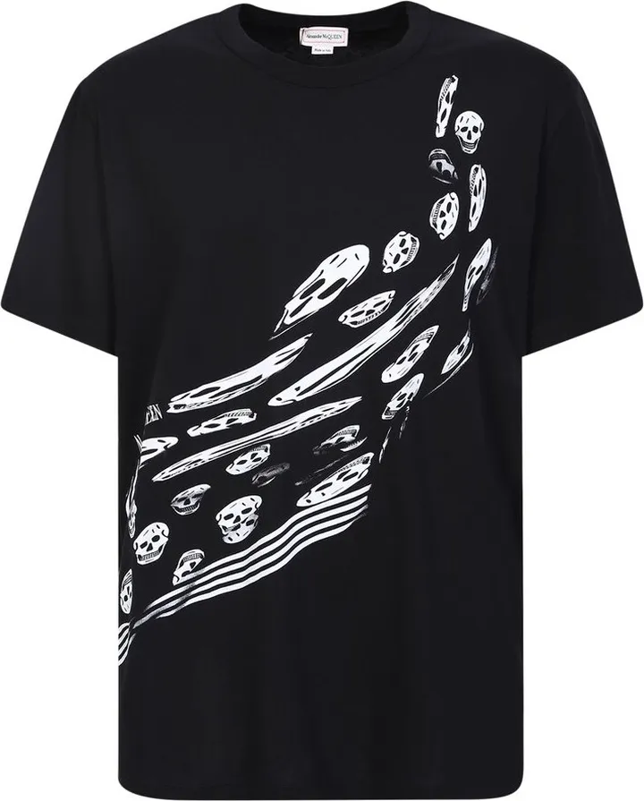 Alexander McQueen Skeleton Printed Crewneck T-Shirt