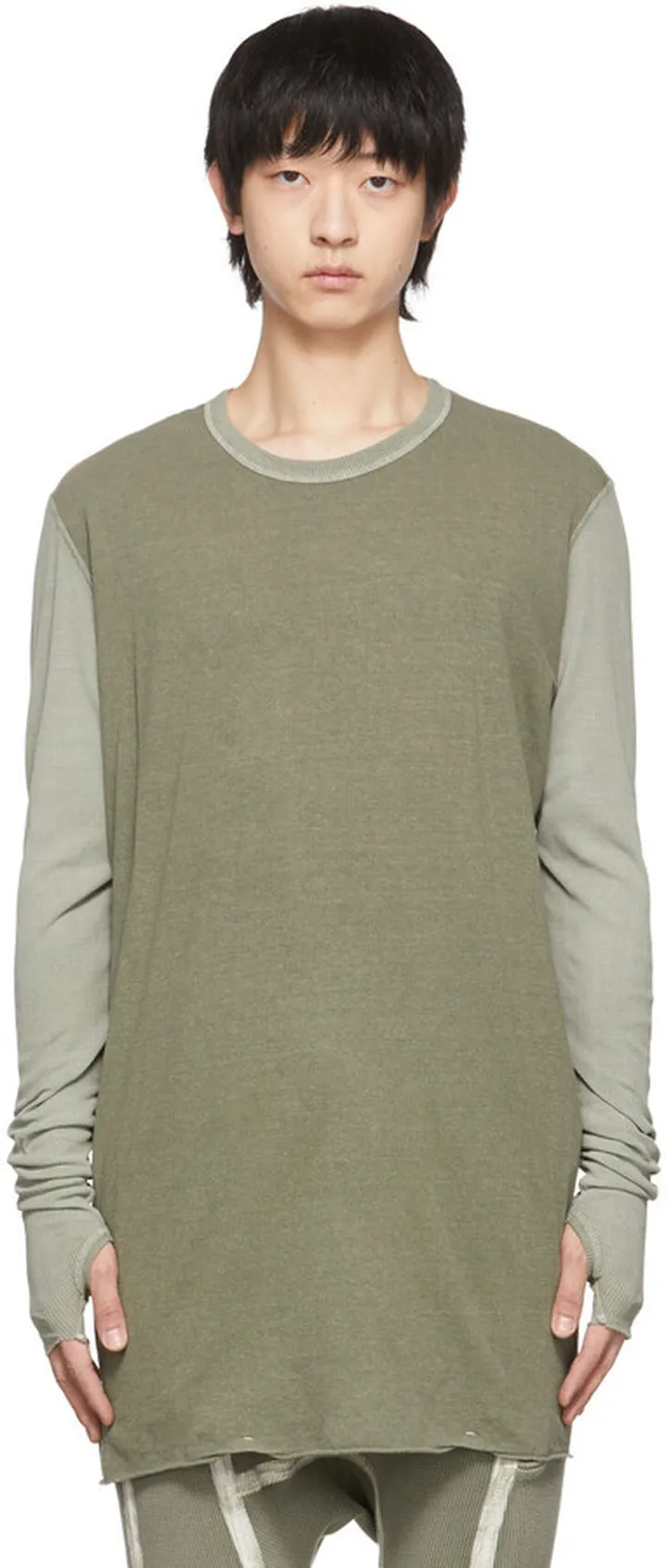 Boris Bidjan Saberi SSENSE Exclusive Khaki Cotton T-Shirt