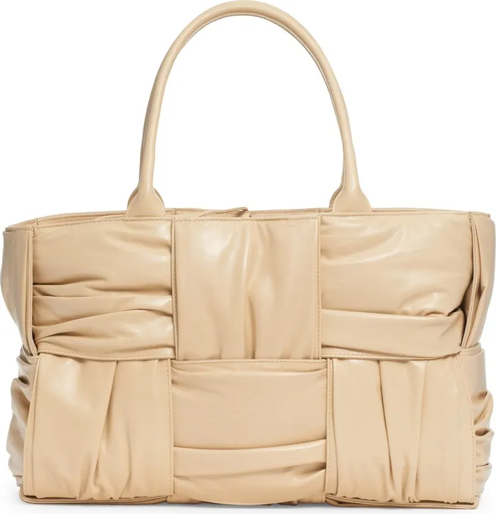 Arco Intrecciato Leather Tote