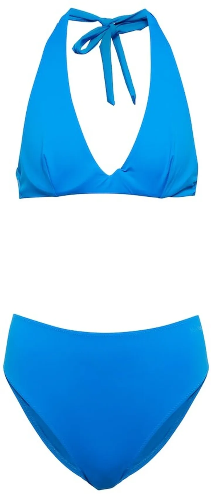 Halterneck high-rise bikini