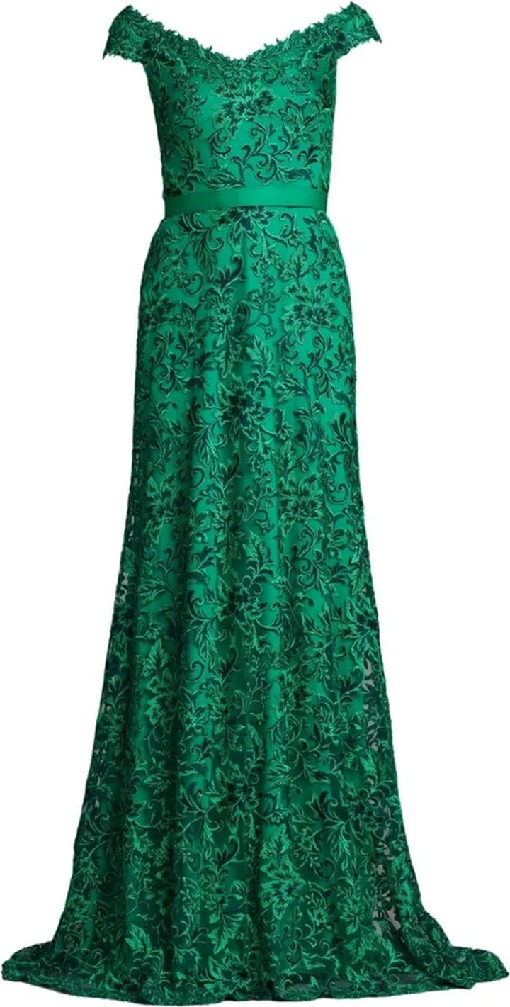 Sonya floral-lace gown