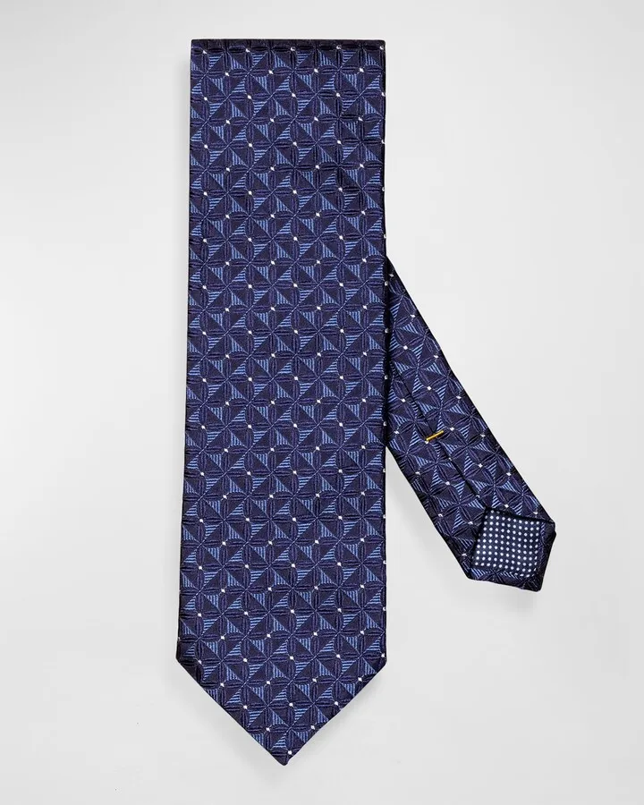 Men's Geometric Silk Tie