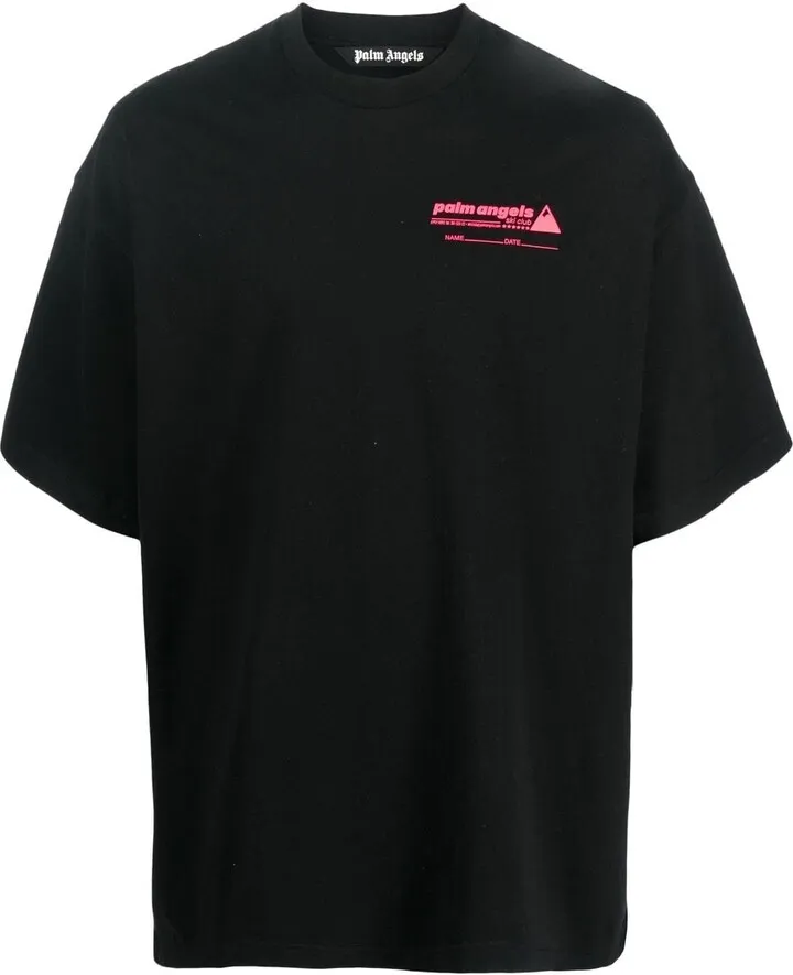 Ski Club logo-print T-shirt
