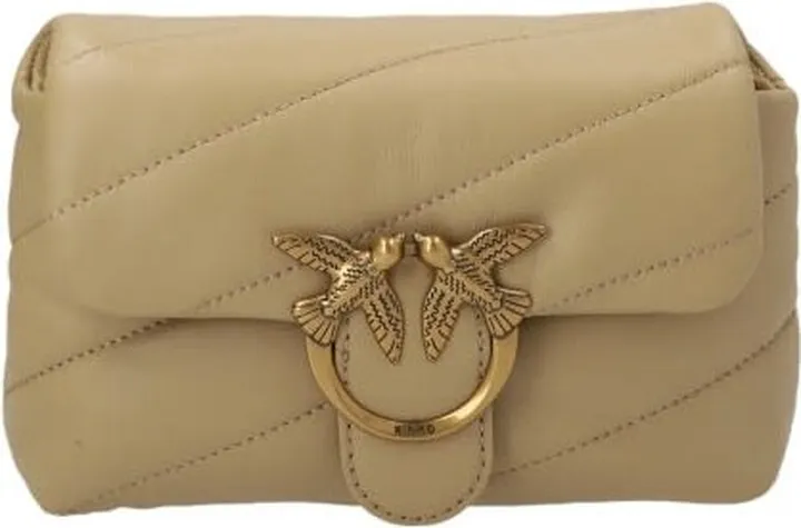 Shoulder Bag With Logo Plaque