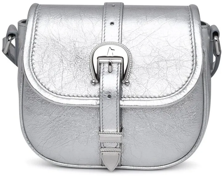 Golden Goose Deluxe Brand Metallic-Effect Buckled Crossbody Bag