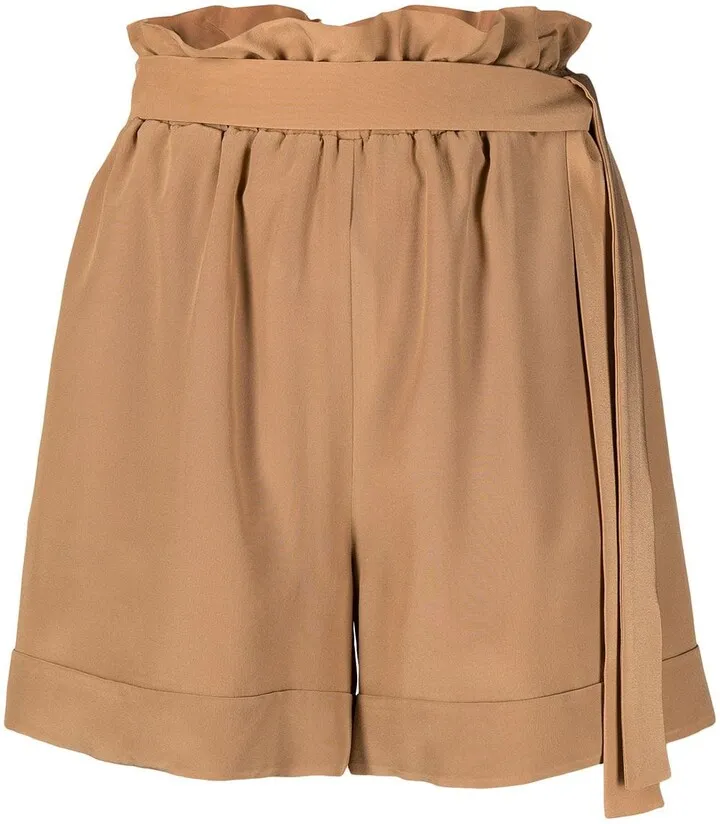 High Waisted Belted Shorts