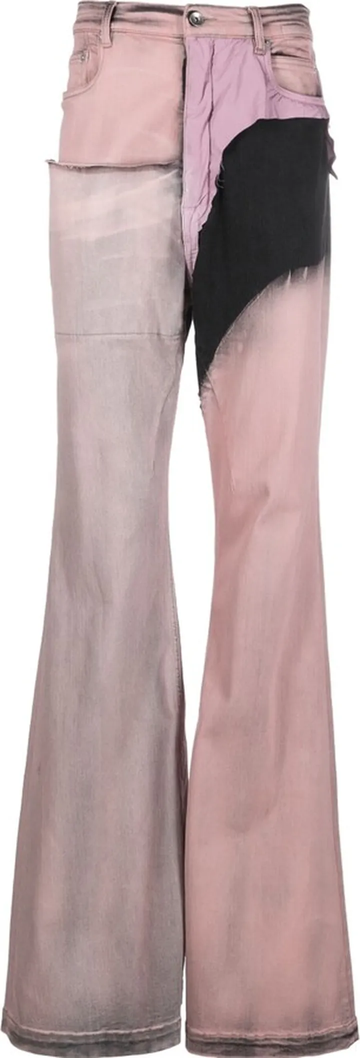 Patchwork Wide-Leg Jeans