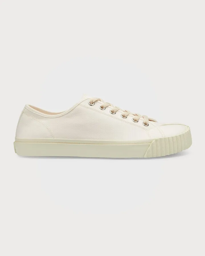 Men's Tabi Split-Toe Canvas Low-Top Sneakers