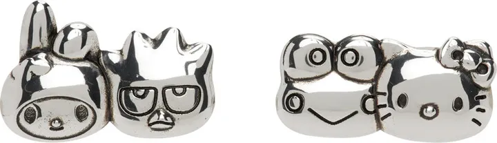 Jiwinaia Silver Hello Kitty & Friends Quadruplets Earrings