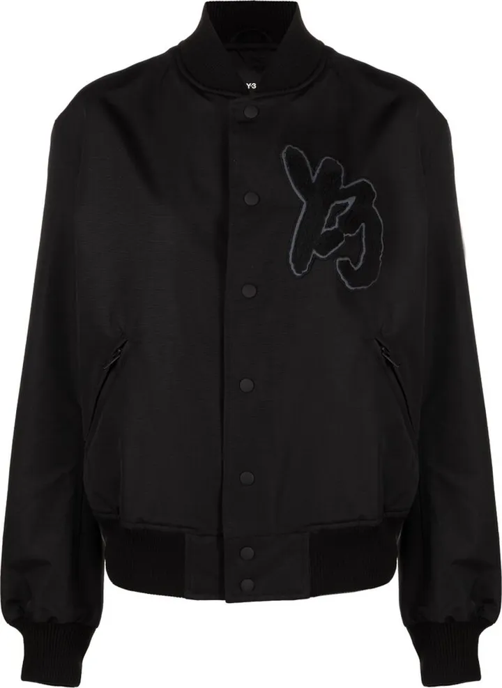 Black Y-3 Team Bomber Jacket