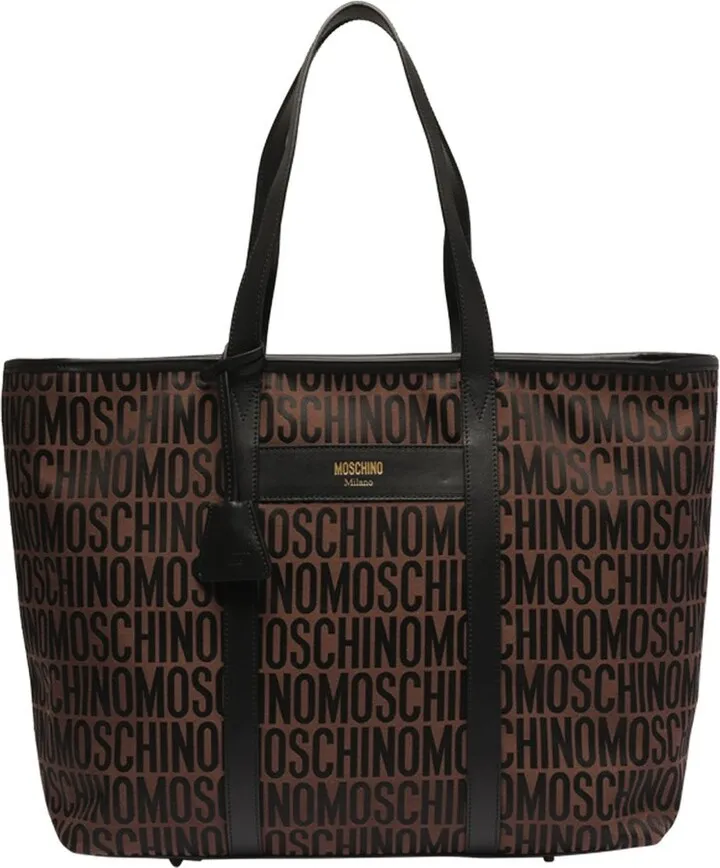 Moschino Allover Logo Printed Tote Bag