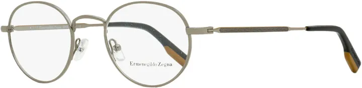 Ermenegildo Zegna Men's Oval Eyeglasses EZ5132 014 Ruthenium 47mm