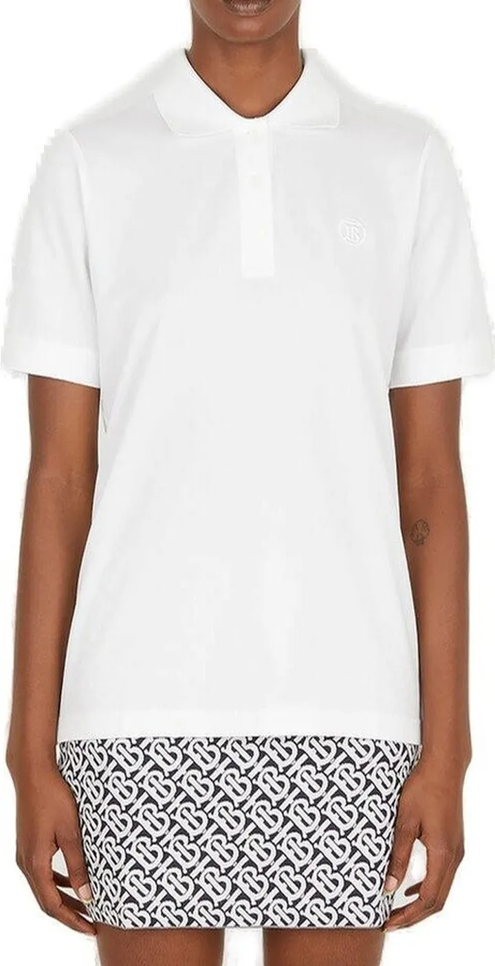 Burberry Logo Embroidered Polo Shirt