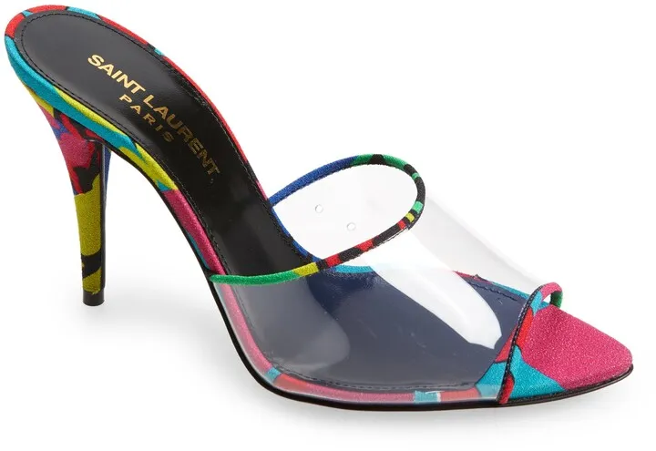 Lolita Pointed Peep Toe Slide Sandal