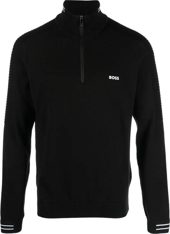 High-Neck Cotton Jumper
