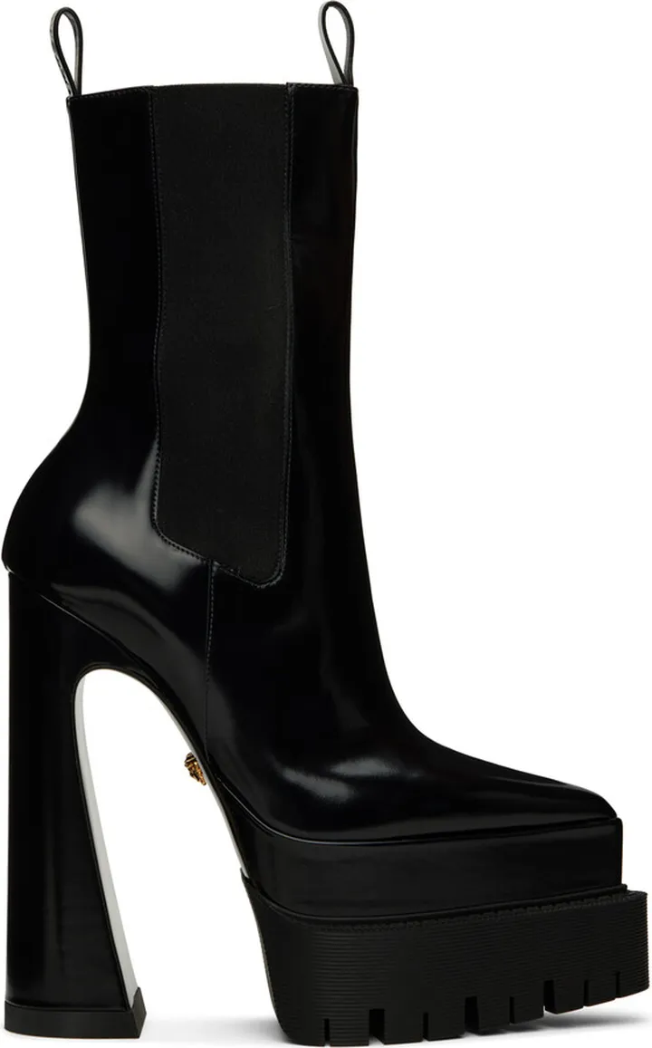 Versace Black Aevitas Boots