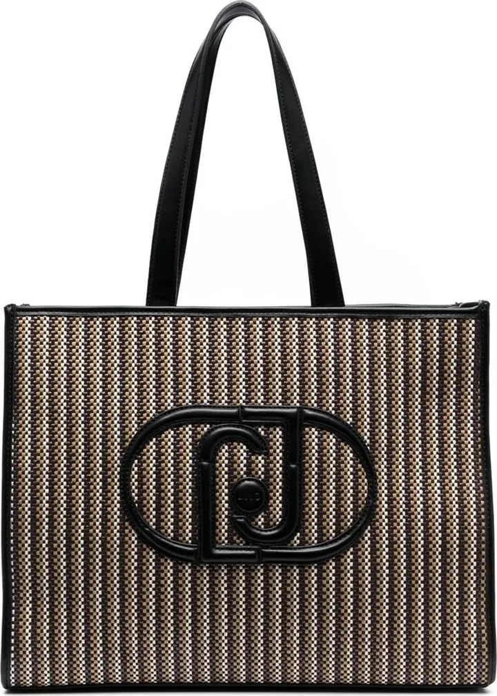 Embossed-Logo Tote Bag