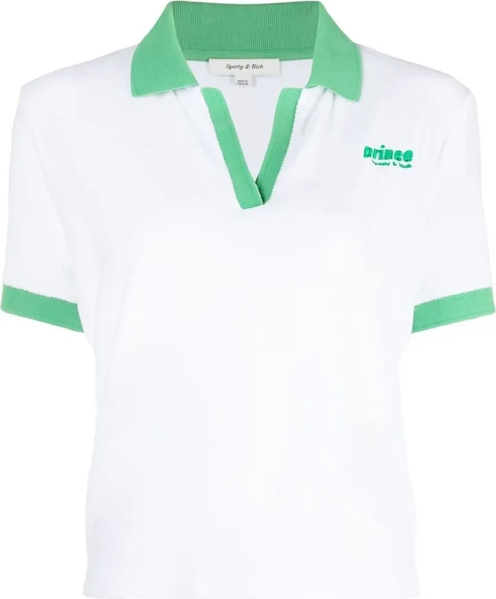 Logo-Embroidered Polo Top